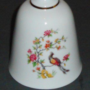 Bavaria Germany Bareuther Waldsassen Bell Decorative Porcelain Pheasant Floral